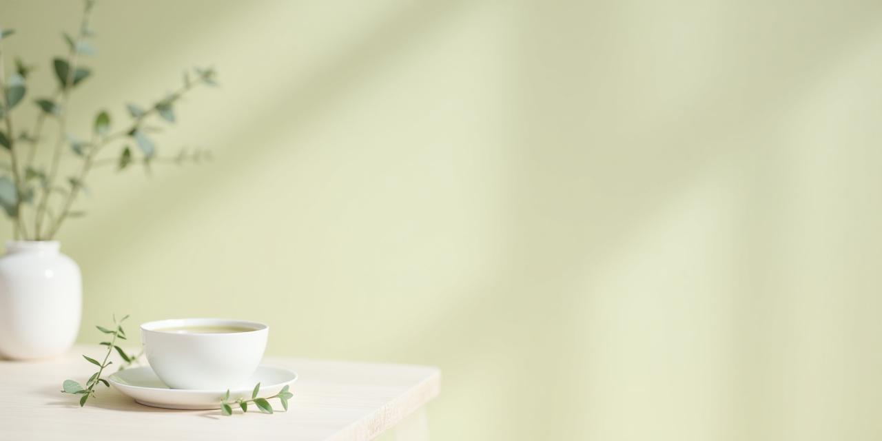 Zen-henkinen teekuppi ja luonnonvaloa